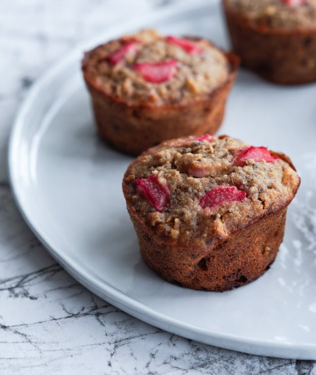 Sundere rabarbermuffins