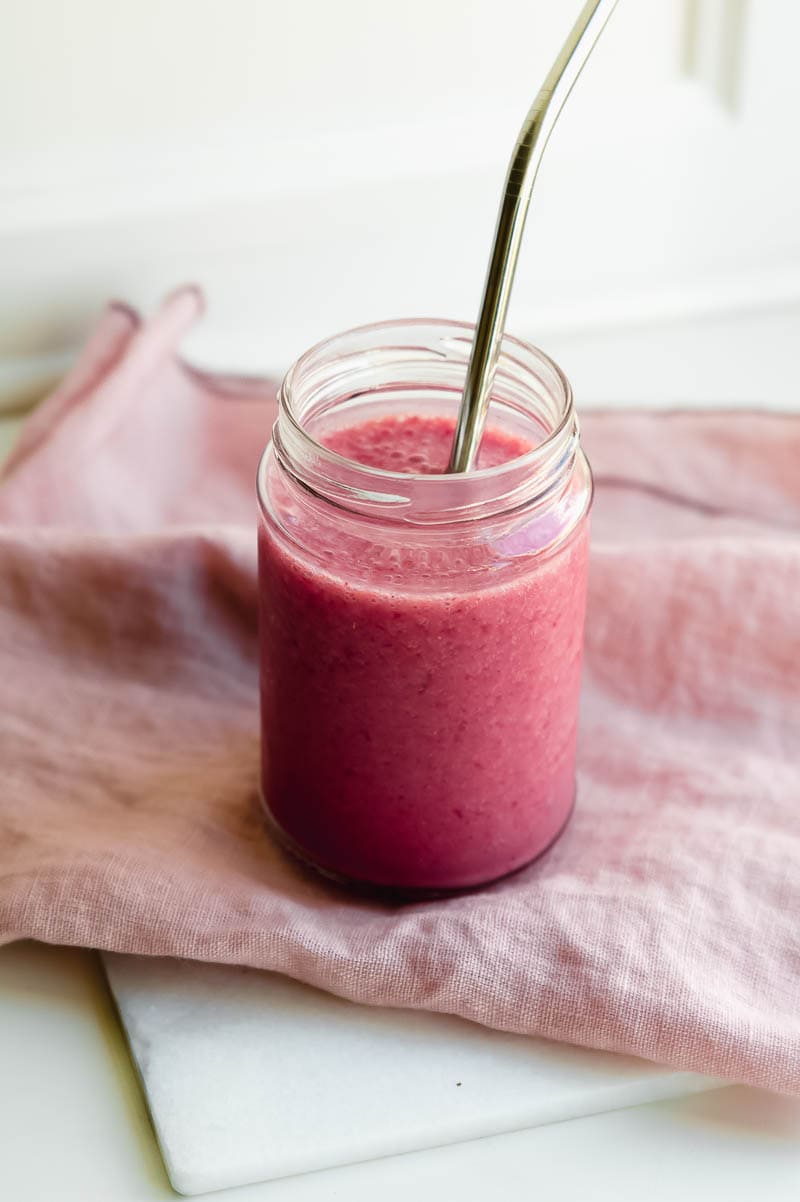 Jordbærsmoothie med vanilje