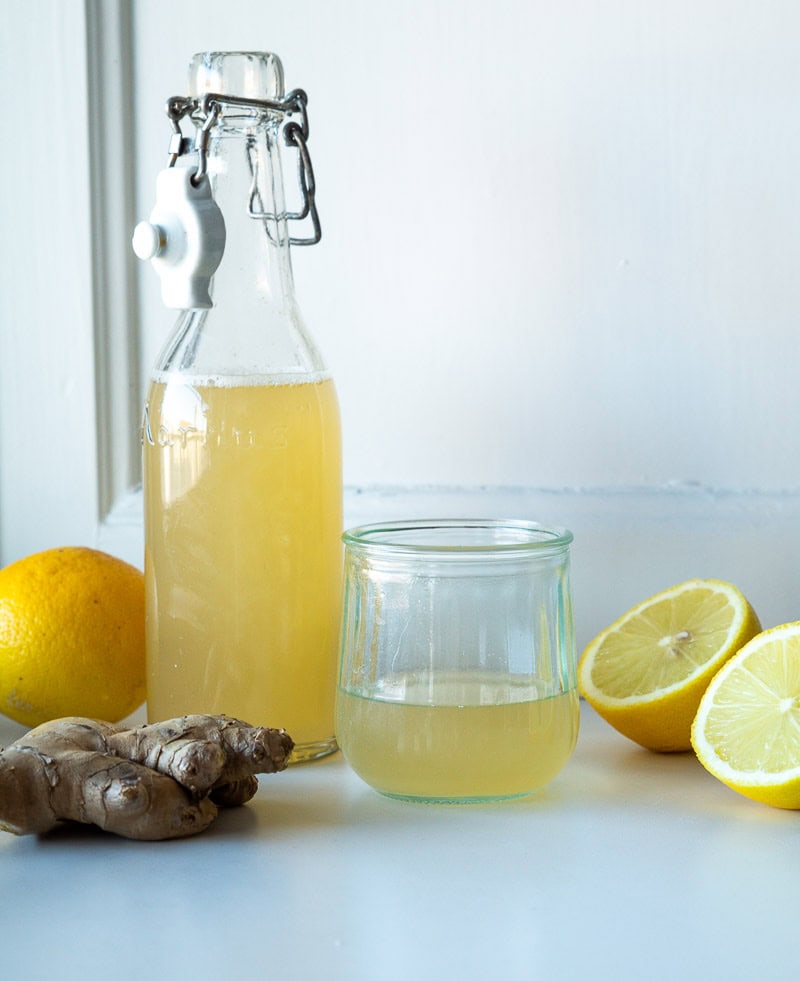Ingefærshot med citron og honning