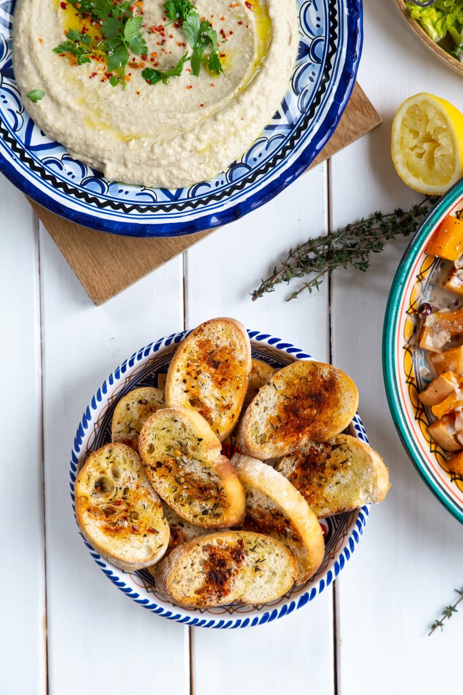 Ristet brød med krydderolie