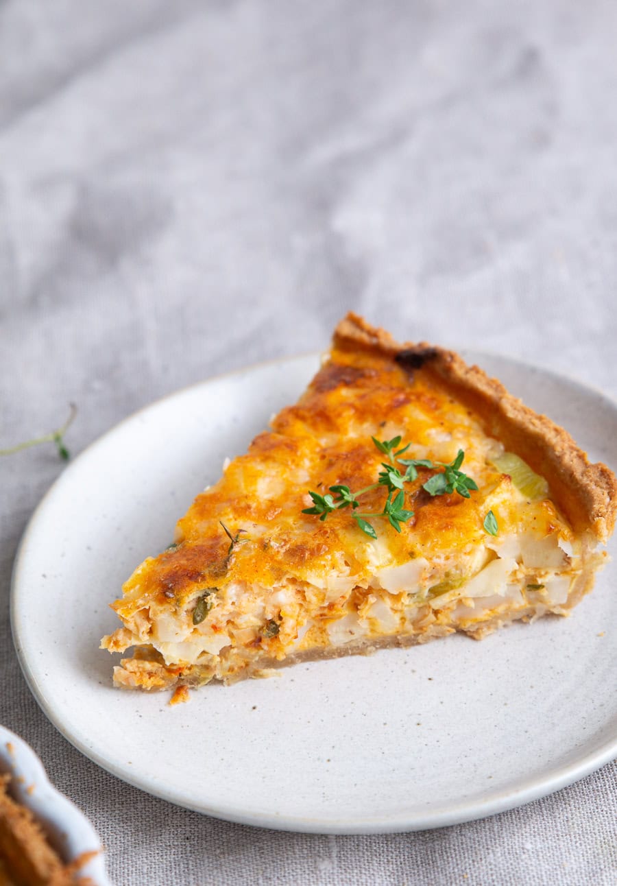 Tærte med parmesan, sennep, knoldselleri og timian