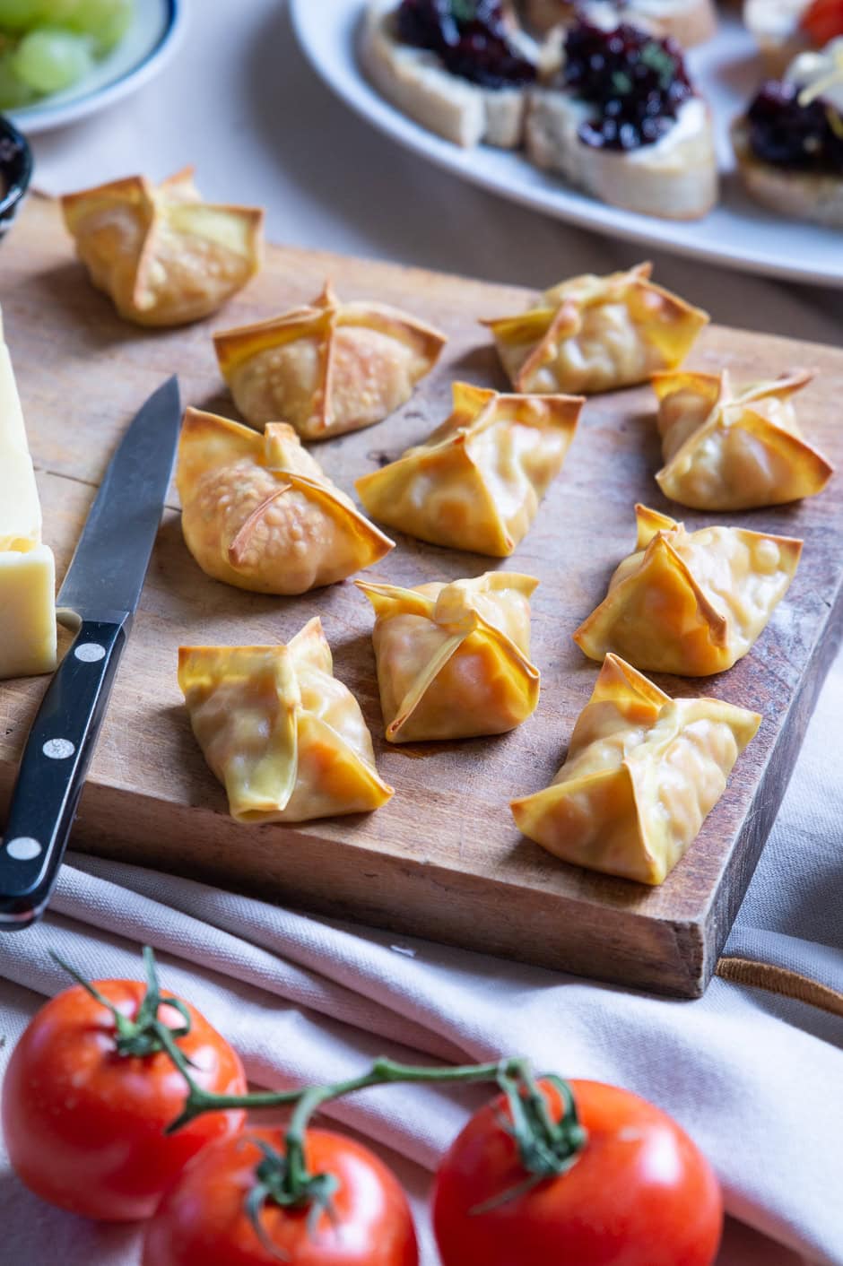Wontons med chilisauce