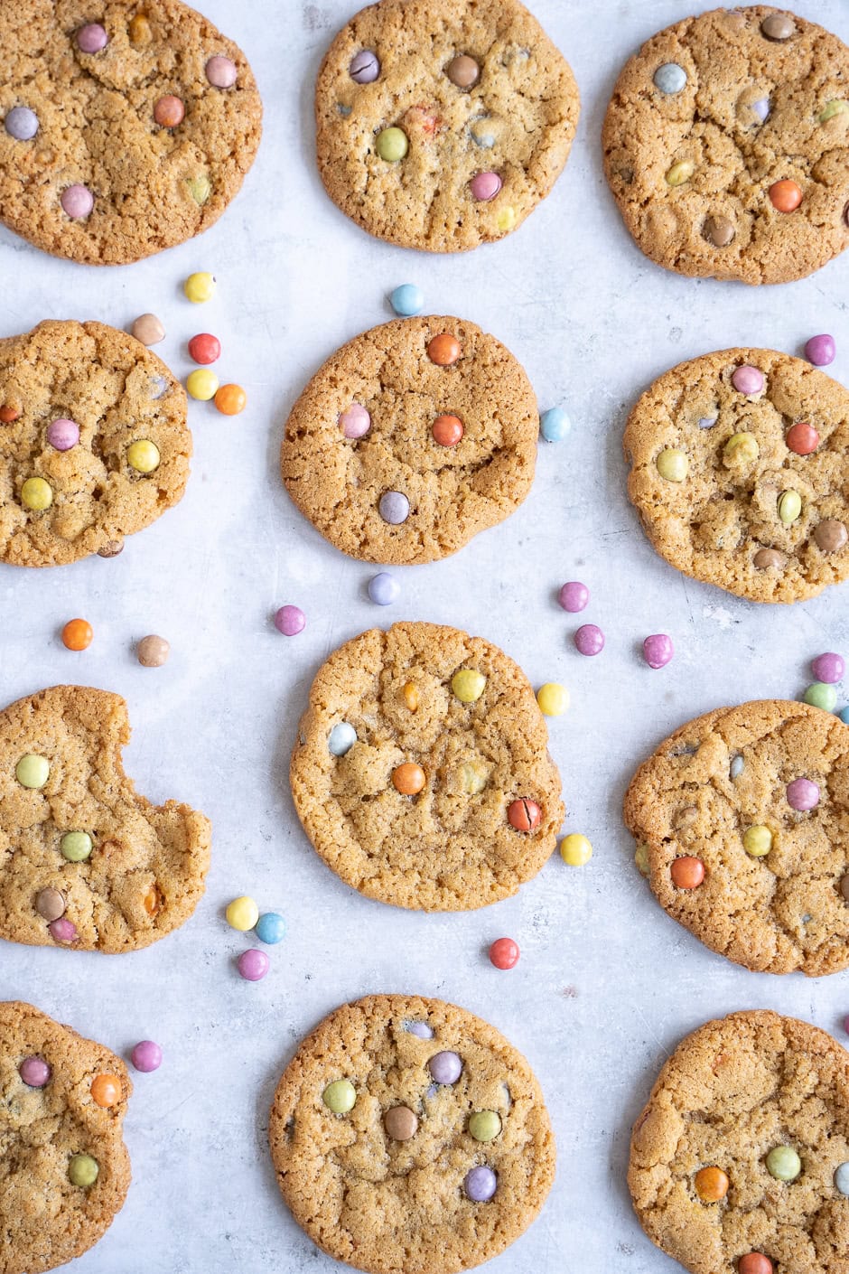 Cookies med smarties
