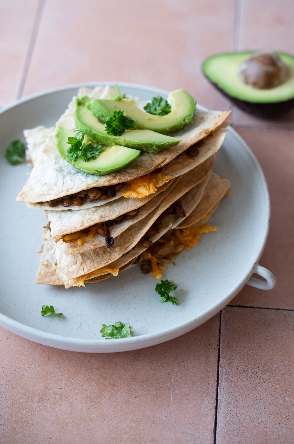 Tortillas med grønne linser